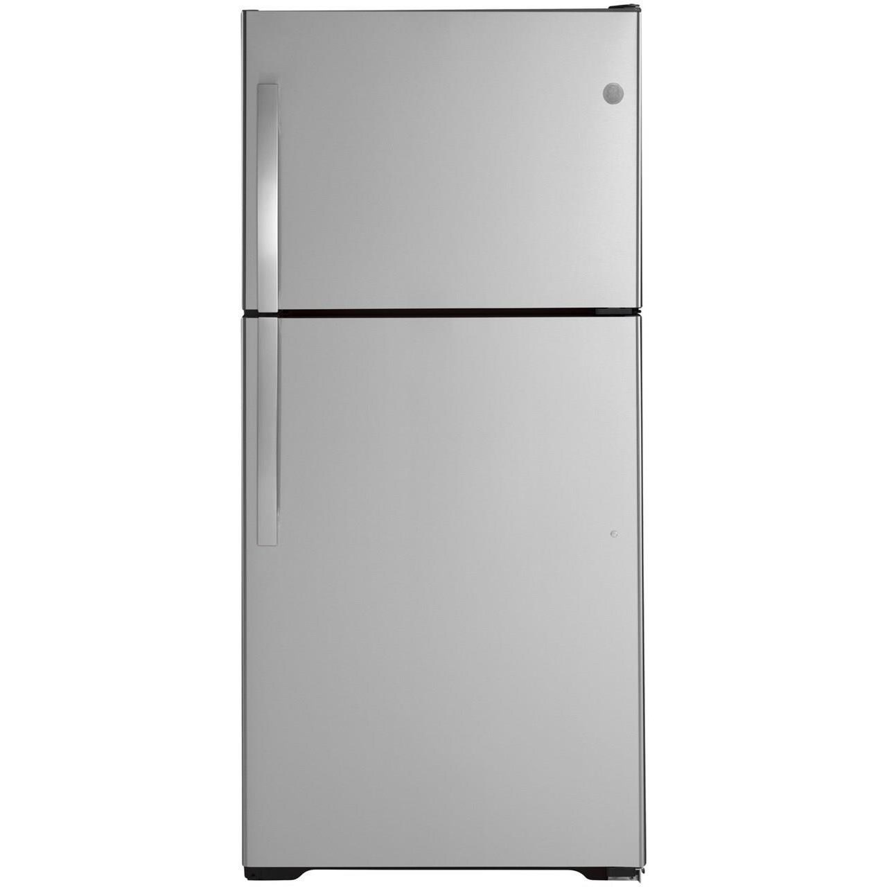 GE Appliances GTE19JSNRSS GE ENERGY STAR 19 2 Cu Ft Top Freezer GE Appliances GTE19JSNRSS GE ENERGY STAR 19 2 Cu Ft Top Freezer